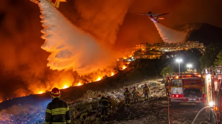 Incendio a Maratea: in azione Canadair e velivolo dei Vigili del fuoco per spegnere le fiamme