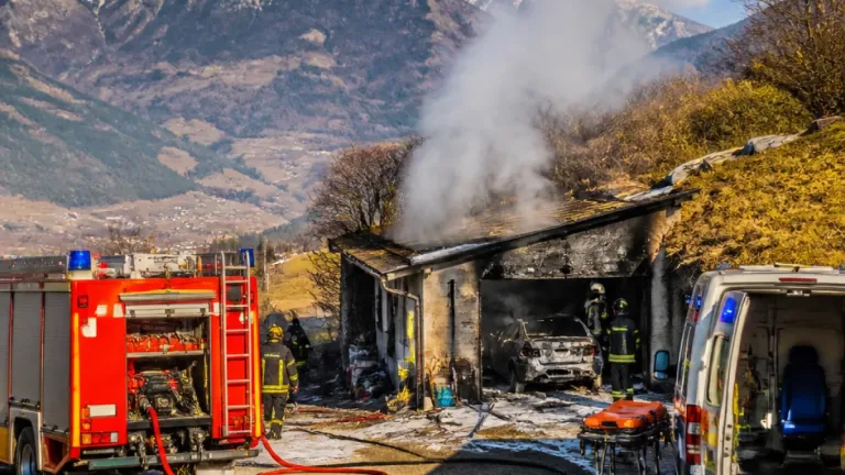 Incendio ad Arpuilles, vicino ad Aosta: cinque feriti, uno grave