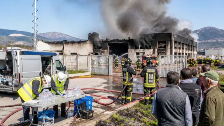 Incendio alla Eco Energy di Airola: richieste di trasparenza su aria e responsabilità penali