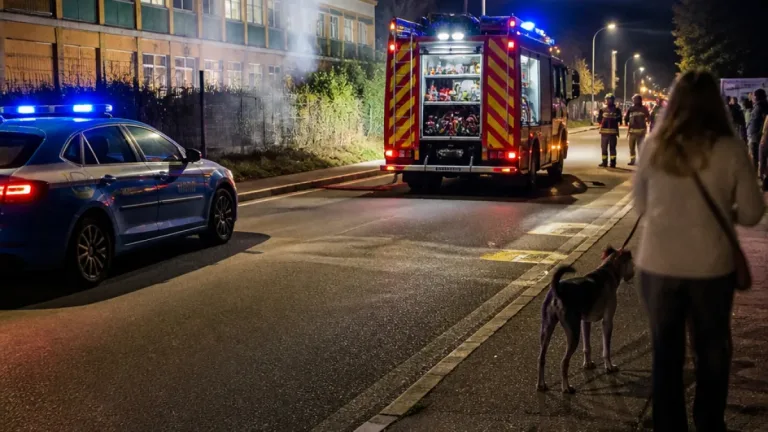 Incendio di sterpaglie vicino a una scuola: donna denunciata dalla Polizia a Frosinone