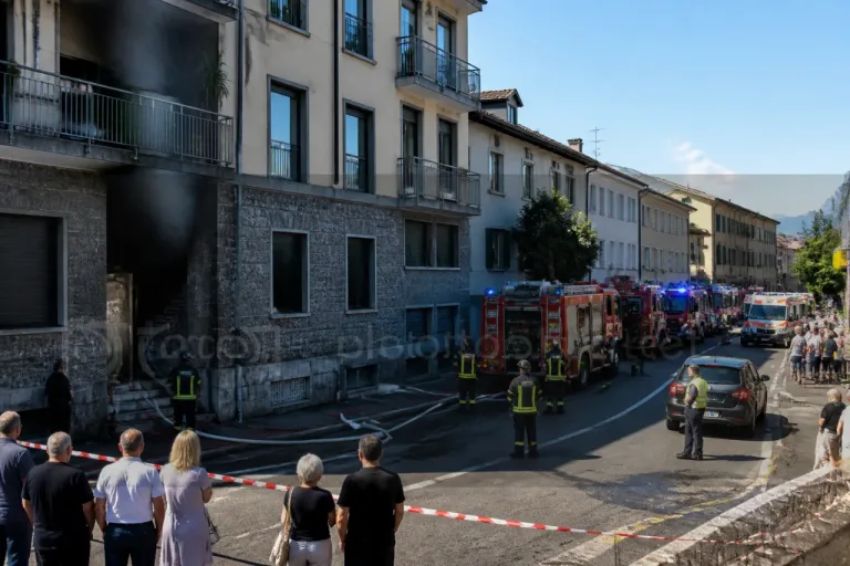 Incendio in condominio a Erba: 11 persone assistite, 7 intossicate dal fumo