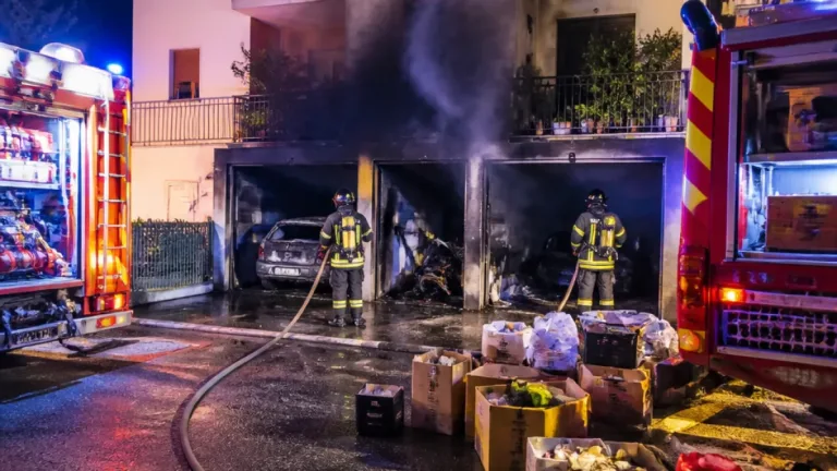 Incendio in garage a Reggio Calabria: evacuate 10 famiglie, intervento dei Vigili del Fuoco