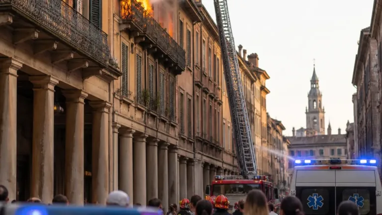 Incendio in pieno centro a Cremona: fiamme in un appartamento della Galleria Kennedy