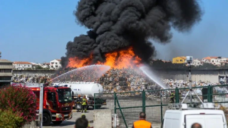 Incendio nel centro rifiuti di San Paolo di Civitate: bruciato quasi un ettaro, Arpa avvia monitoraggi