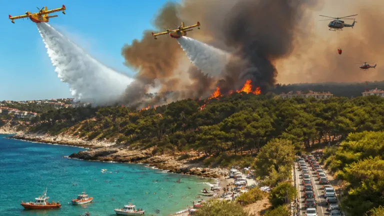 Incendio nel Gargano: fiamme tra Peschici e Vieste, evacuazioni e due Canadair in azione