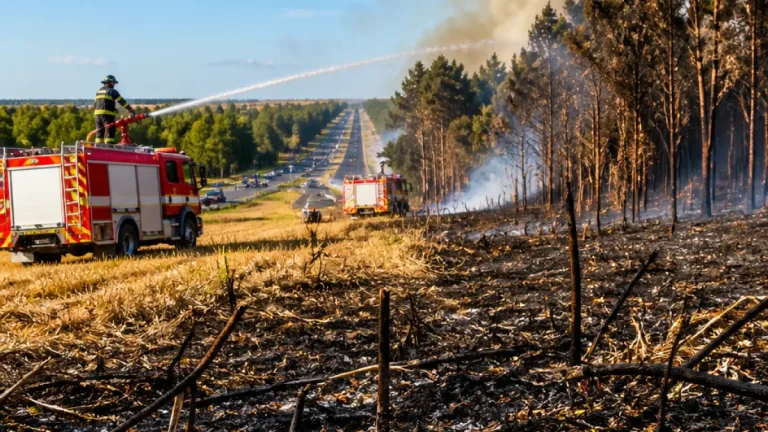 Incendio vicino alla Pontina a Latina: mozzicone di sigaro al centro delle indagini