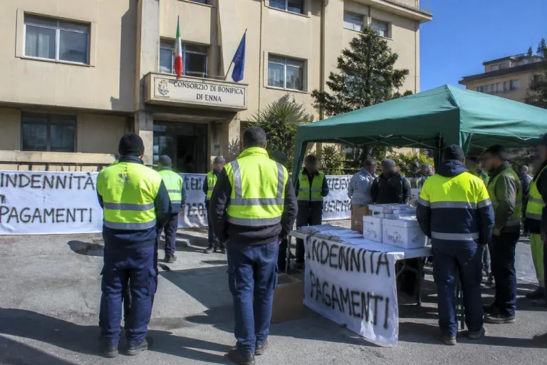 Indennità arretrate al Consorzio di bonifica: presidio annunciato a Enna