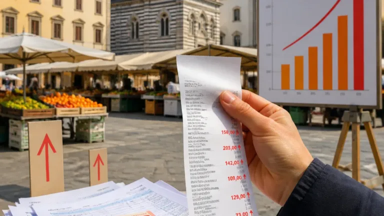 Inflazione: Pistoia tra le prime dieci province italiane per rincari, rincaro medio di 872 euro