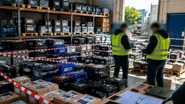 Interrotta rete di furti di batterie: recuperate quasi 200 unità, due indagati