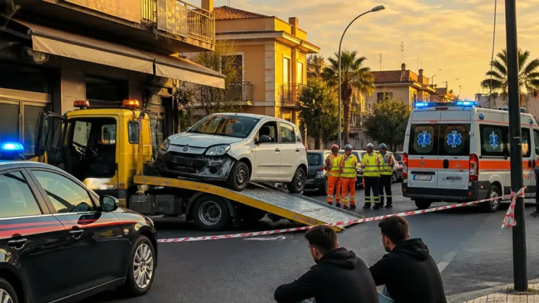 Investiti due minorenni a Sant'Arpino: identificata e denunciata la conducente
