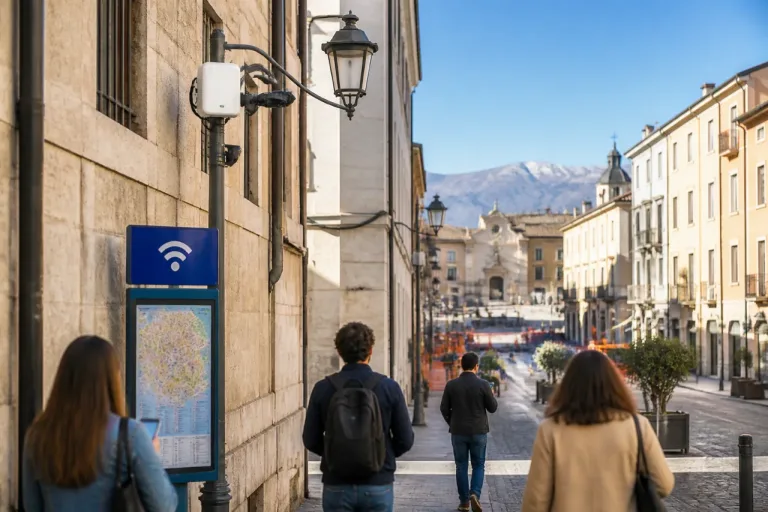 L'Aquila, rete Wi‑Fi pubblica diffusa: il Comune accelera sul progetto Smart City