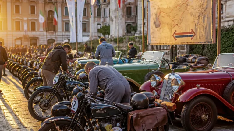La Brescia-Napoli torna sulle strade: tappa a Livorno e 1.000 km di passione per le moto d'epoca