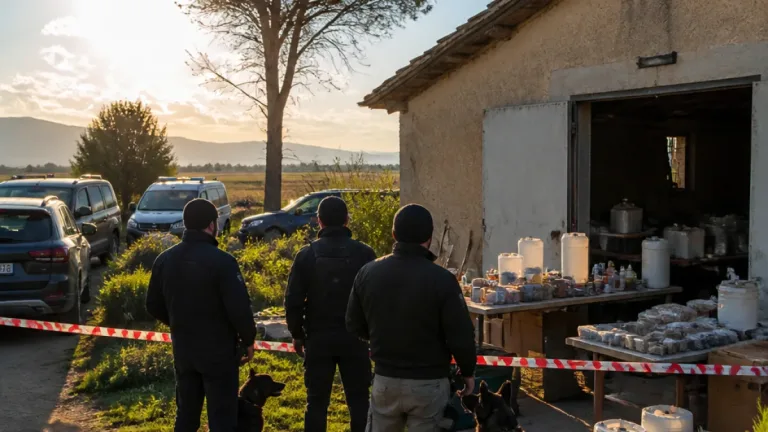 Latina, scoperta una raffineria di cocaina nelle campagne: cinque arresti