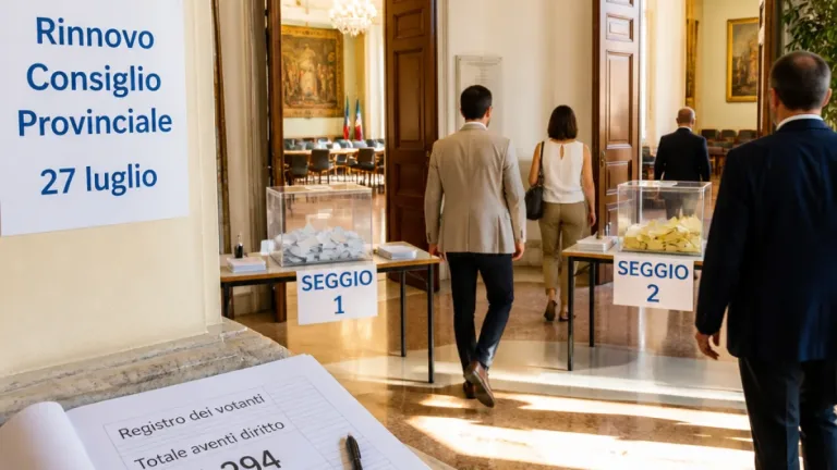 Lecce, lunedì 27 luglio si rinnova il Consiglio provinciale: 1.294 amministratori chiamati al voto