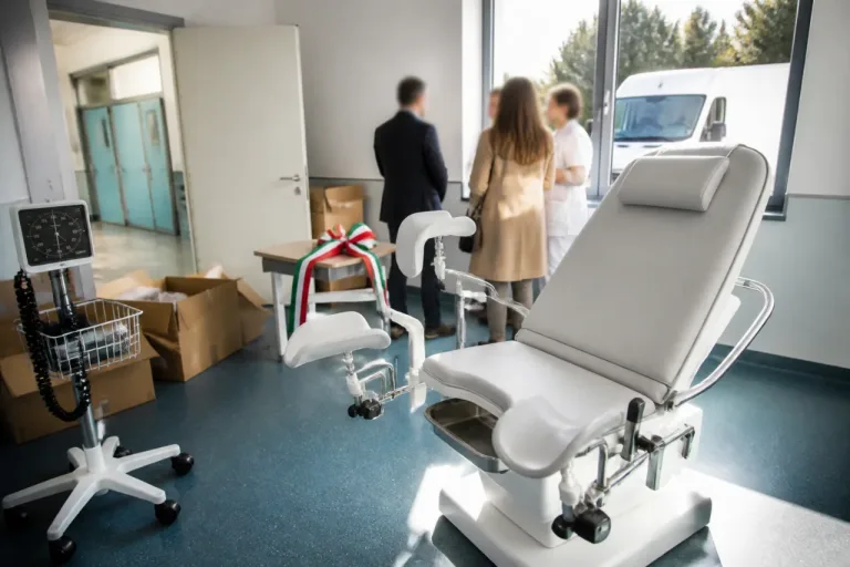 Macerata, donati un lettino ginecologico e uno sfigmomanometro all'ospedale