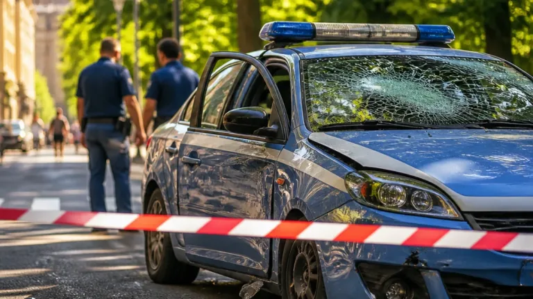 Macerata, fermato in centro: agenti aggrediti e vetro della volante distrutto