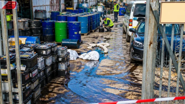 Macerata, sequestrata officina abusiva: fusti d'olio esausto contaminavano il terreno