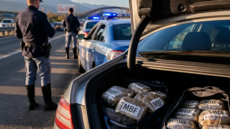 Maxi sequestro e arresto a Caserta Nord: 18 kg di hashish trovati in auto a Pastorano