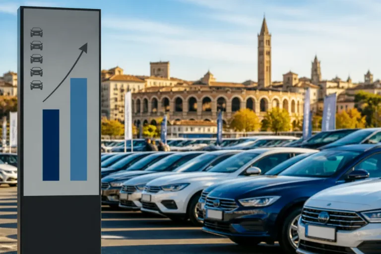 Mercato auto a Verona: nel primo semestre 2026 crescita del 5,5% ma sotto la media veneta