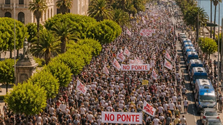 Messina, migliaia in piazza per il corteo No Ponte: richieste chiare alle istituzioni