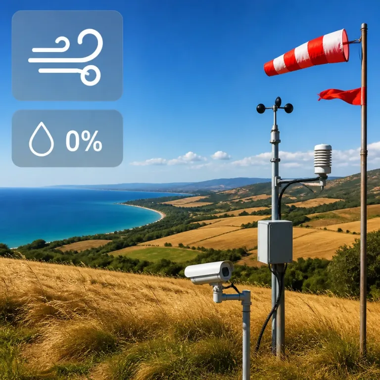 Sulle coste e l'entroterra toscano tempo stabile: precipitazioni nulle, ventilazione variabile