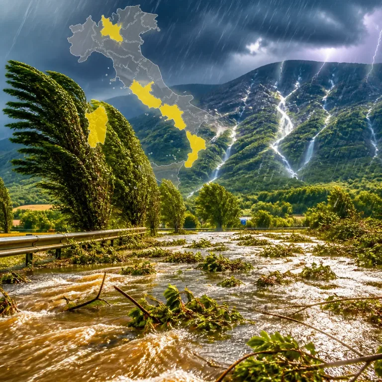 Allerta meteo gialla per temporali: interessate Calabria, Lombardia, Veneto e Trentino Alto Adige