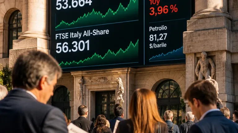 Milano: giornata di mercato incerta, FTSE MIB stabile ma sale lo spread