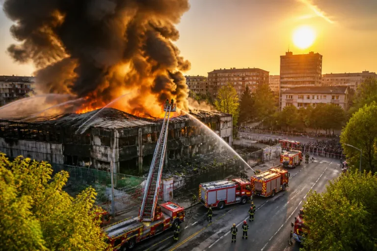 Milano: incendio al deposito Bartolini, alta colonna di fumo visibile in città