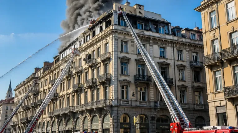 Milano, incendio su una terrazza vicino alla Rinascente: fumo visibile in centro