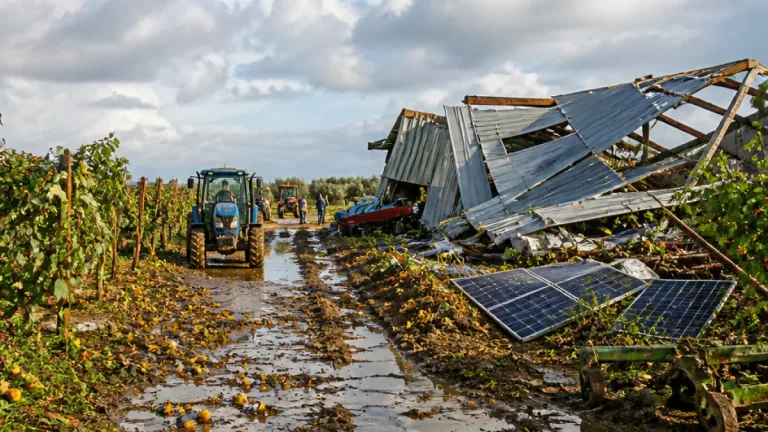 Nubifragio a Gaudiano di Lavello: ingenti danni ad aziende agricole e strutture