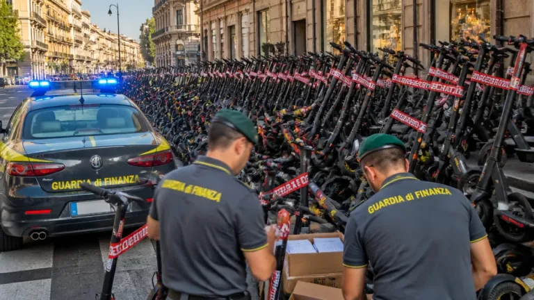 Palermo, Guardia di Finanza sequestra oltre 300 scooter venduti come e‑bike