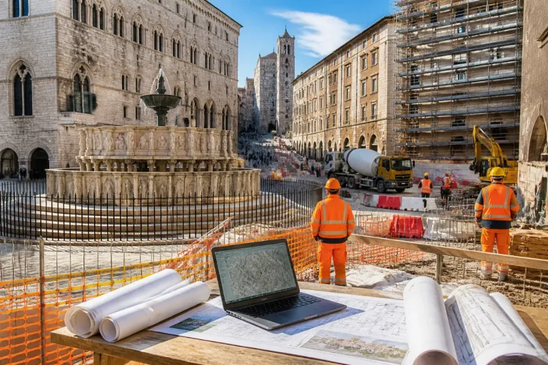Perugia: 17,6 milioni per cantieri e il restyling di corso Vannucci e piazza IV Novembre