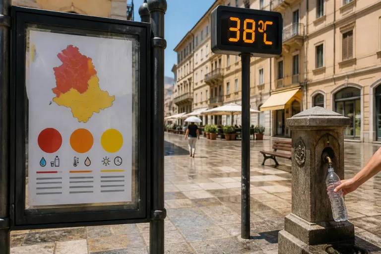 Perugia in bollino rosso: allerta ondate di calore e indicazioni dal ministero della Salute