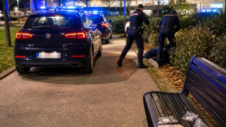 Pesaro, arrestato pusher che spacciava sdraiato nel parco Miralfiore