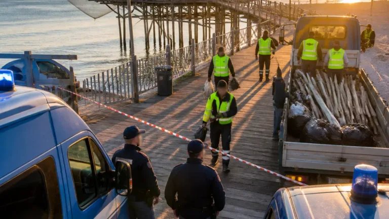 Pescara: smantellato accampamento abusivo sotto un trabocco, quattro persone identificate