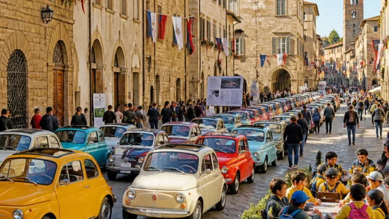 Pistoia celebra il decennale del Coordinamento Fiat 500 con due giorni di raduno e oltre 200 vetture