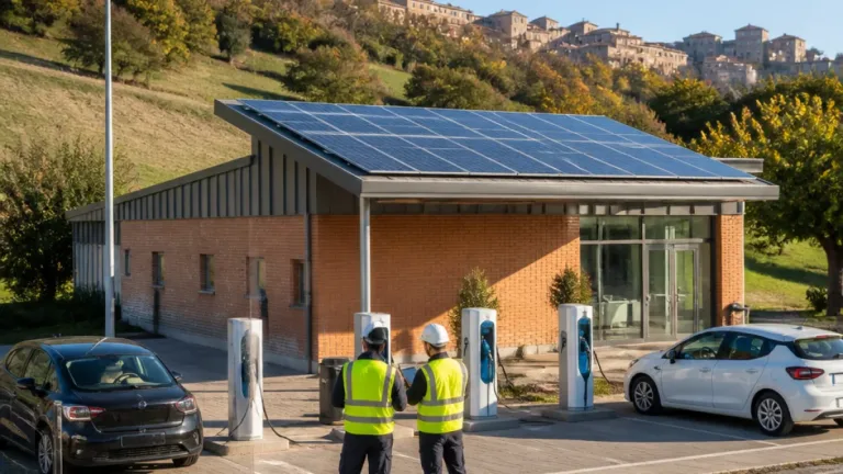 Poste Italiane installa 10 colonnine e potenzia efficienza energetica nell'Anconetano