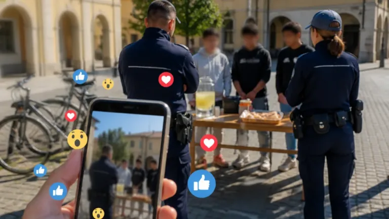 Pradamano: banchetto di limonata, polizia locale interviene ma la foto virale è falsa