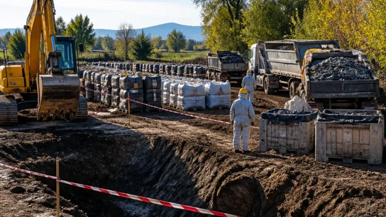 Prato: scoperti e rimossi 30 tonnellate di rifiuti interrati in un terreno a Tavola
