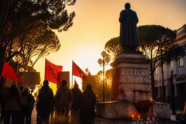 Presidio a Riccione dopo l’imbrattamento della statua di Karl Marx: appello del PCI di Rimini