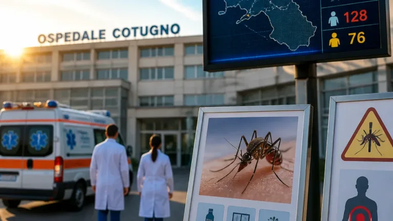Primo caso neurologico da West Nile nel 2026: paziente ricoverato a Napoli, allerta in provincia