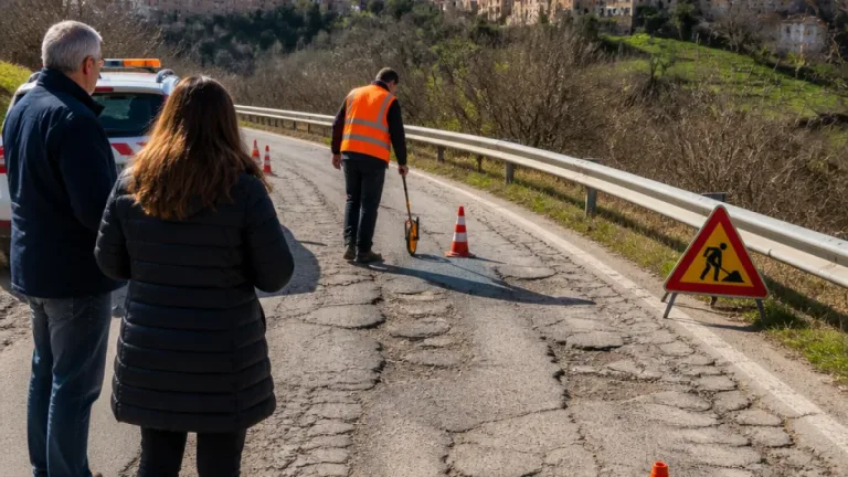 Provincia di Teramo in sopralluogo ad Atri per valutare le criticità delle strade provinciali