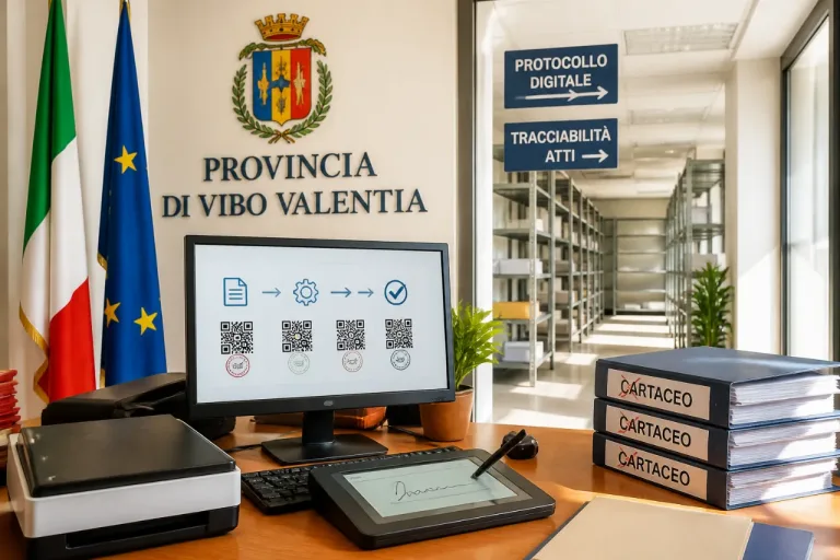 Provincia di Vibo, svolta digitale per gli atti: tracciabilità e procedure uniformi
