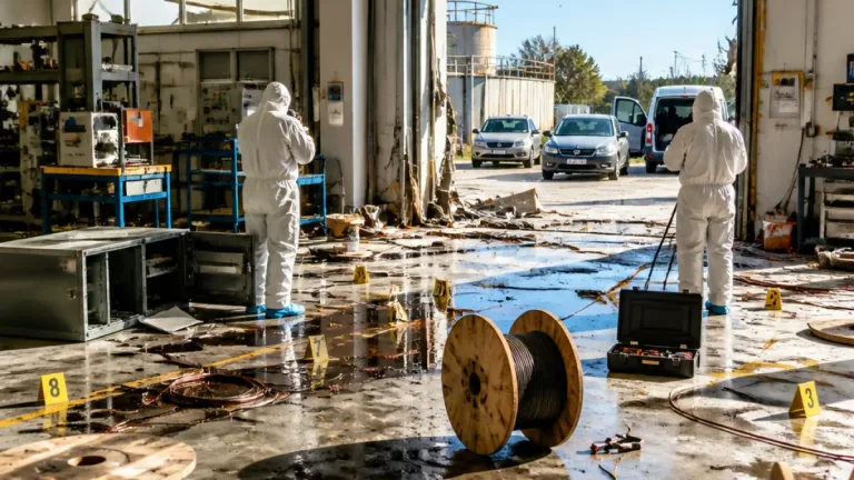 Raid nella zona industriale di Frosinone: quattro aziende colpite, danni e fuga della banda