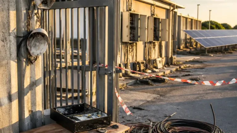 Raid nella zona industriale di Melilli: trafugati cavi e compromesso l’impianto da 2.500 pannelli