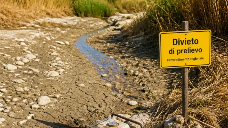 Regione Marche blocca i prelievi dai corsi d'acqua: stop in provincia di Pesaro e Urbino dal 5 agosto