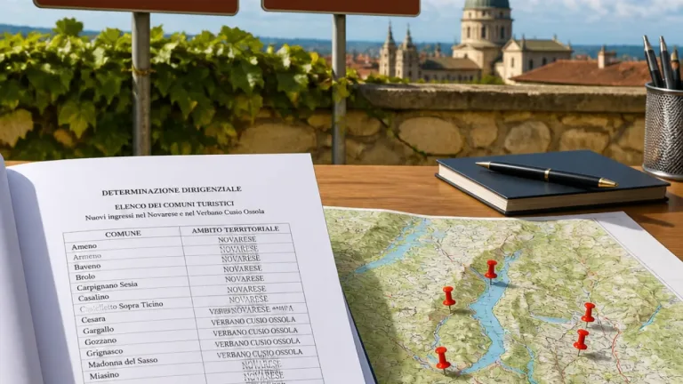 Regione Piemonte: tre nuovi ingressi nel Vco e due nel Novarese nella lista dei Comuni turistici 2026