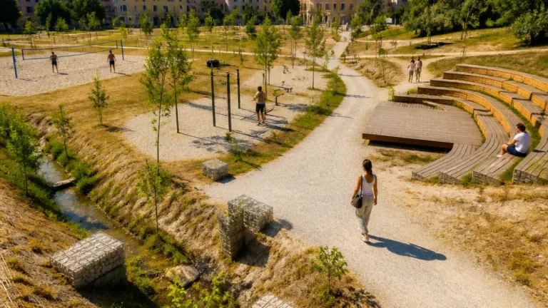 Restituito alla città il Parco Spinade: via gli allagamenti e un nuovo anfiteatro per eventi