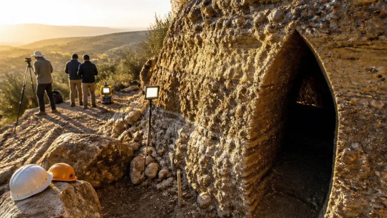 Ritrovato a Monteleone Sabino un condotto idrico preromano scavato nella roccia