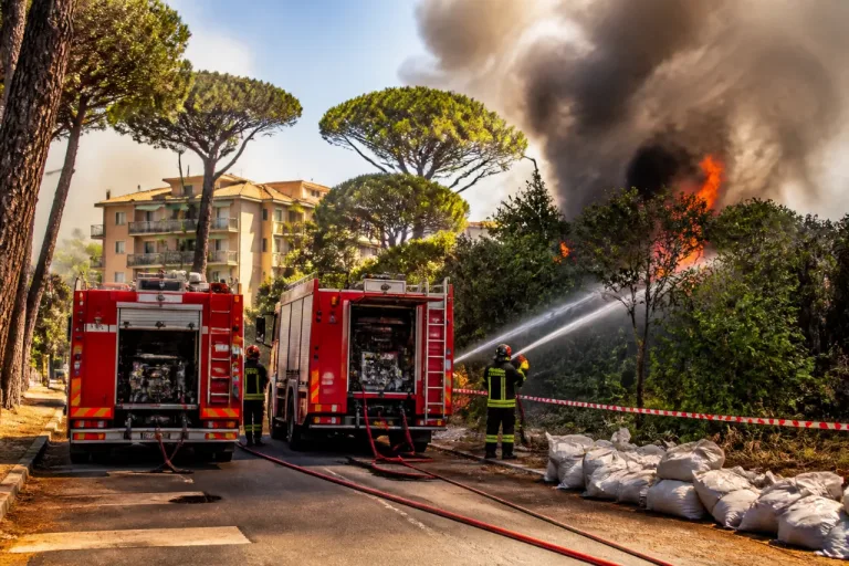 Roma: incendio in un'area verde di Pineta Sacchetti, fumo visibile da diversi quartieri